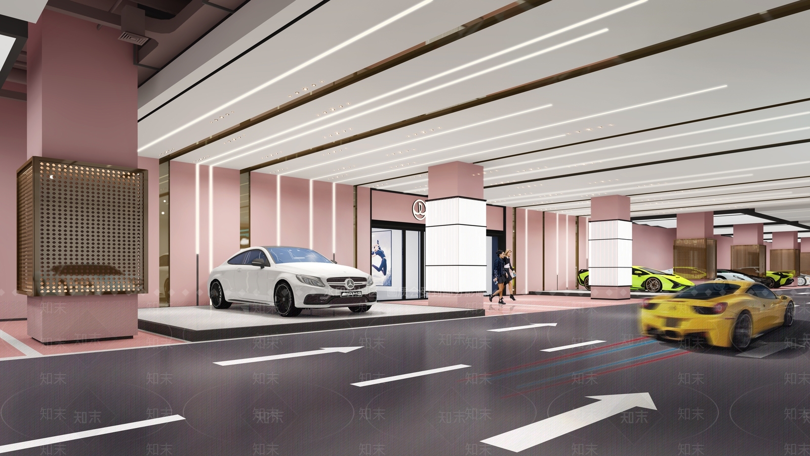 现代电梯间3D模型下载【ID:1176434067】