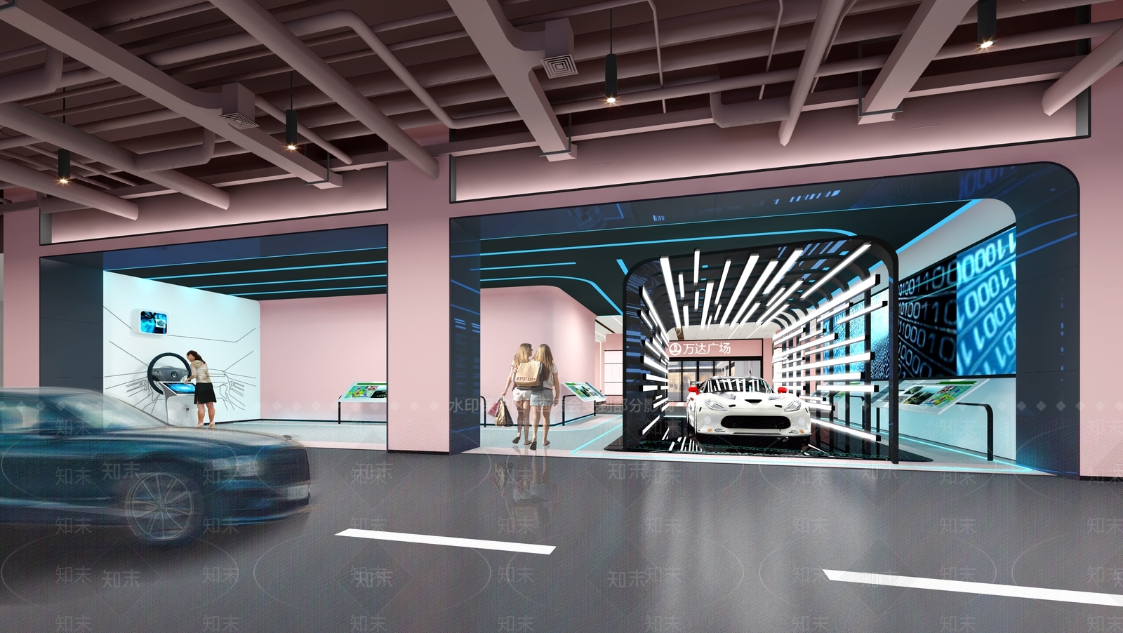 现代电梯间3D模型下载【ID:1176434067】