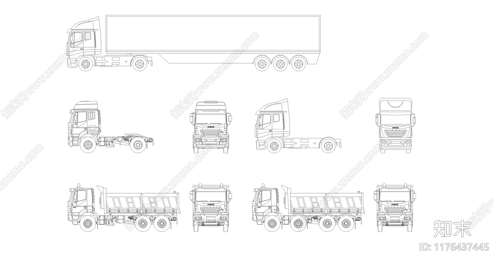 现代交通工具图库施工图下载【ID:1176437445】