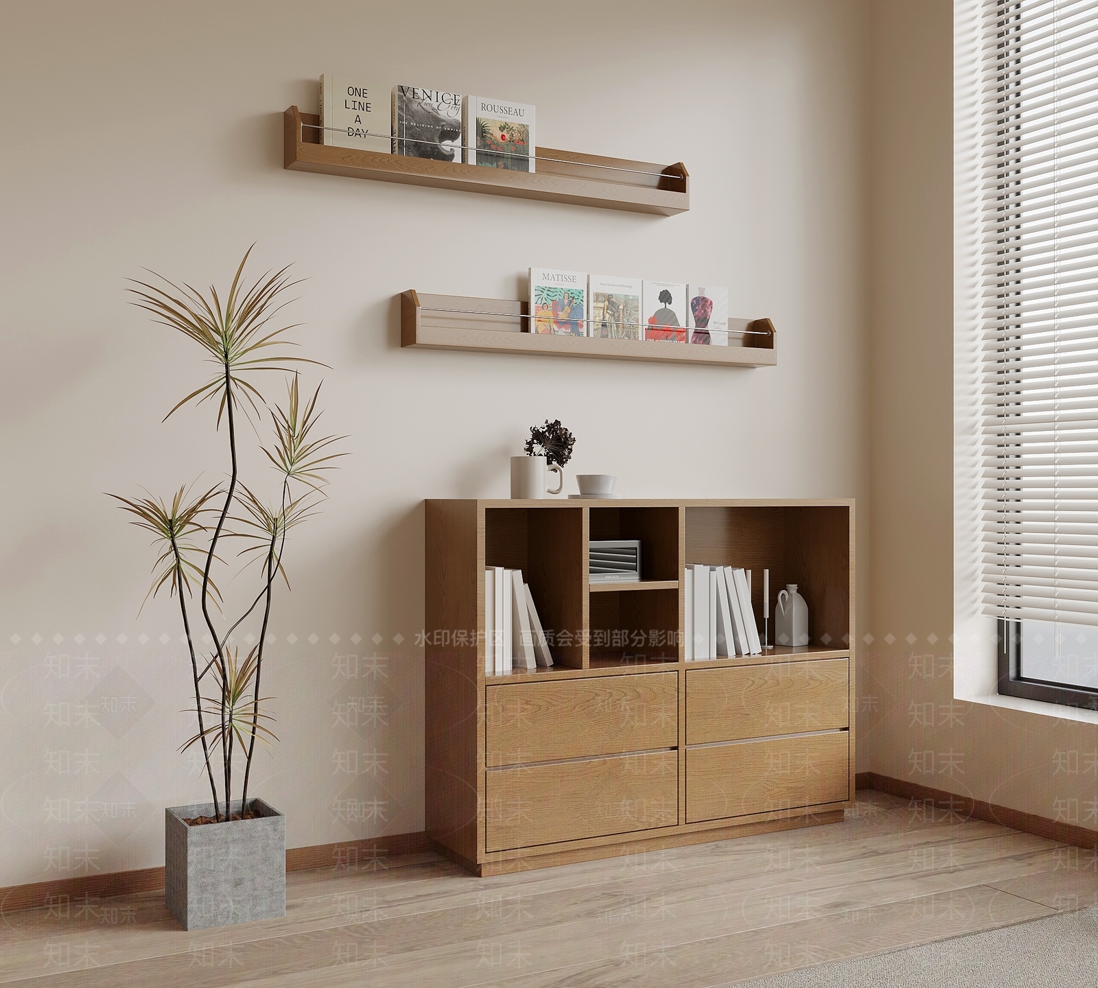 侘寂置物架3D模型下载【ID:1176441430】