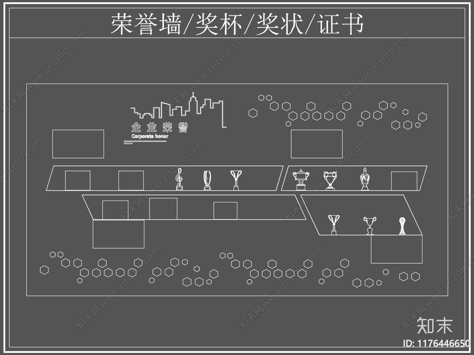 现代背景墙cad施工图下载【ID:1176446650】