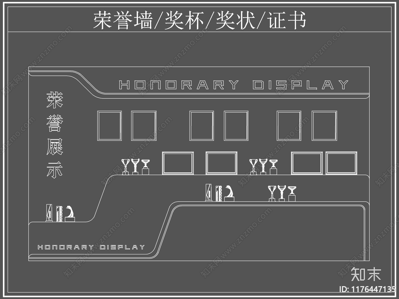 现代背景墙cad施工图下载【ID:1176447135】