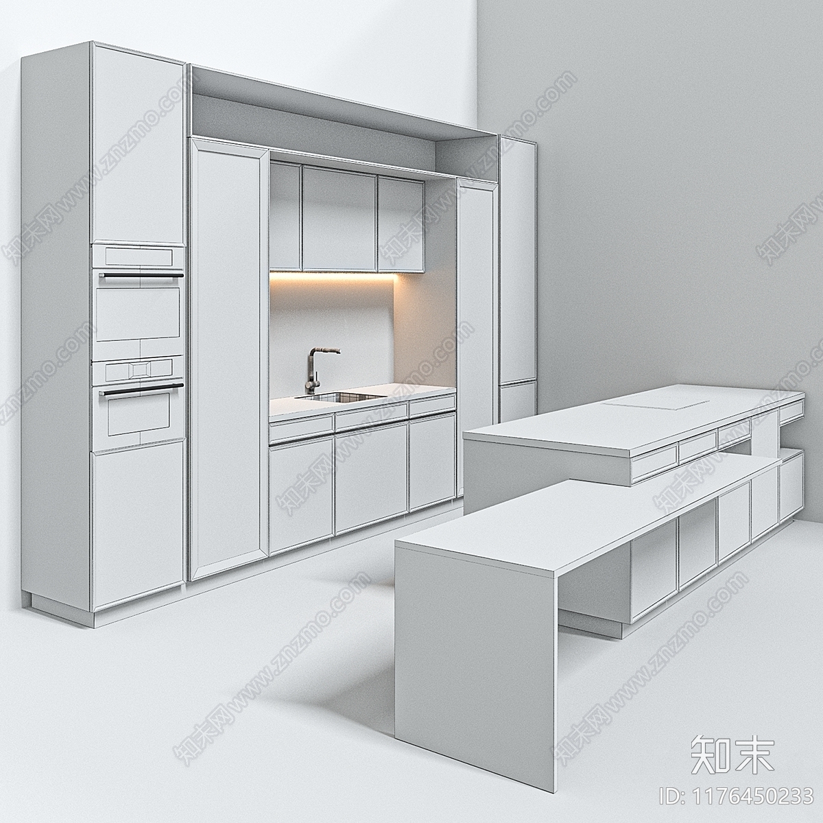 橱柜3D模型下载【ID:1176450233】