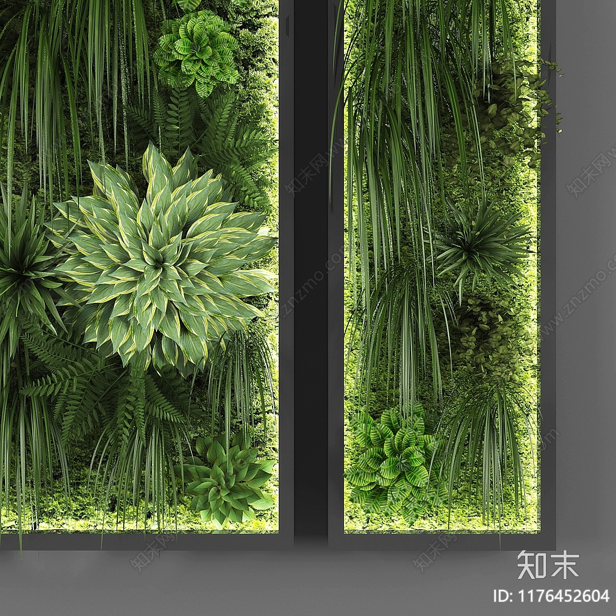 绿植墙3D模型下载【ID:1176452604】