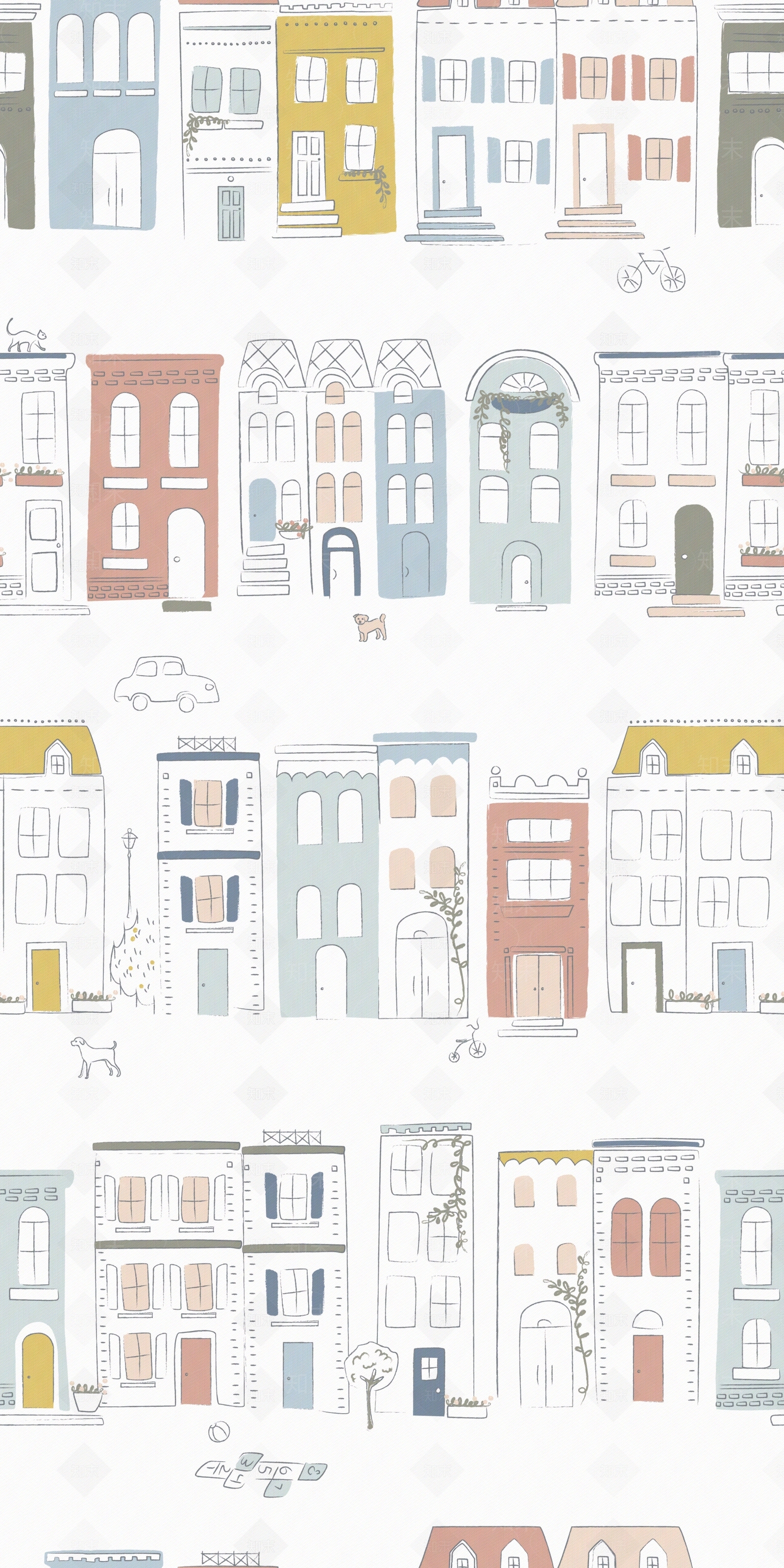 北欧现代壁纸贴图下载【ID:1176453481】