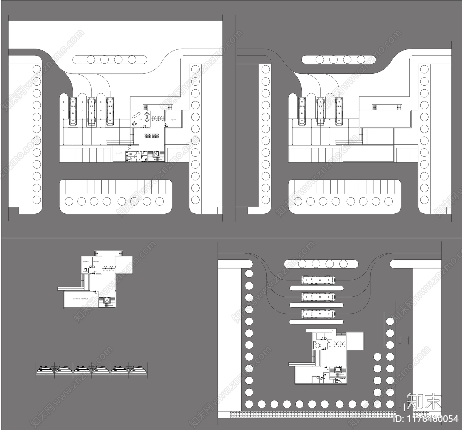 现代其他工装空间cad施工图下载【ID:1176460054】