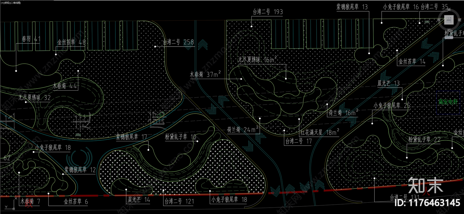 现代公园景观施工图下载【ID:1176463145】