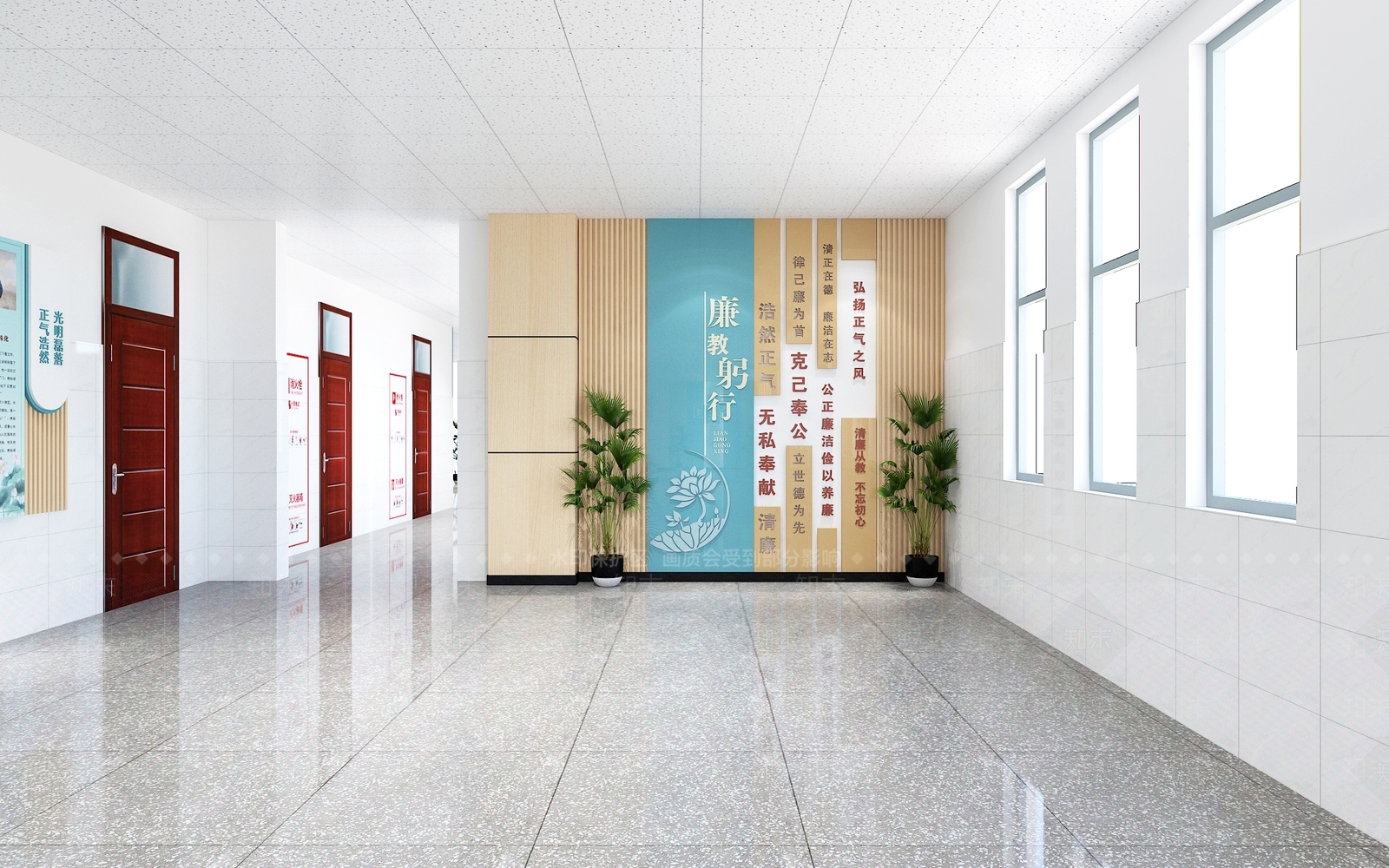 现代党建室3D模型下载【ID:1214821822】