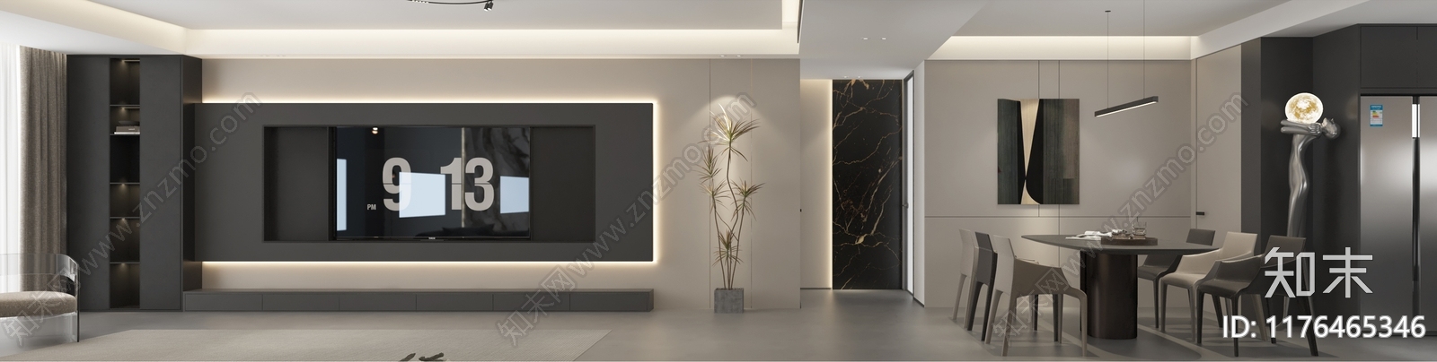 现代通用儿童房3D模型下载【ID:1214821898】