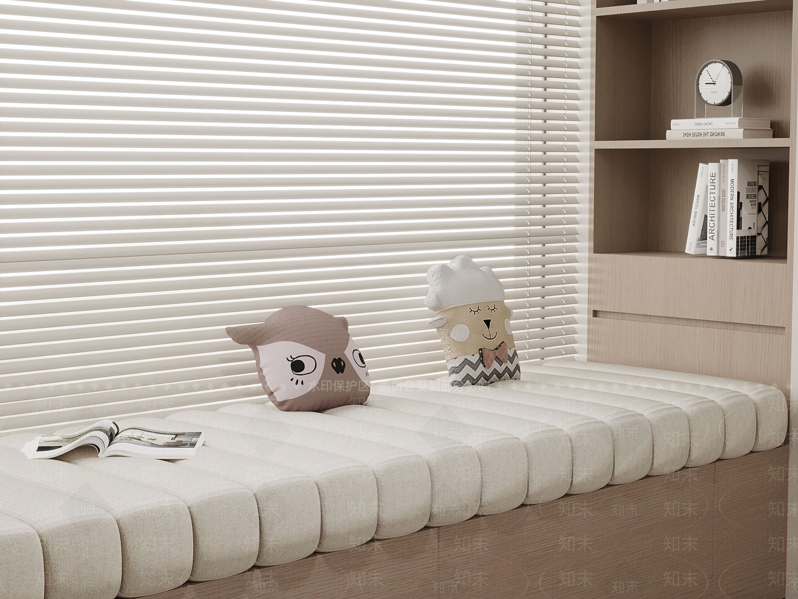现代飘窗3D模型下载【ID:1176475652】