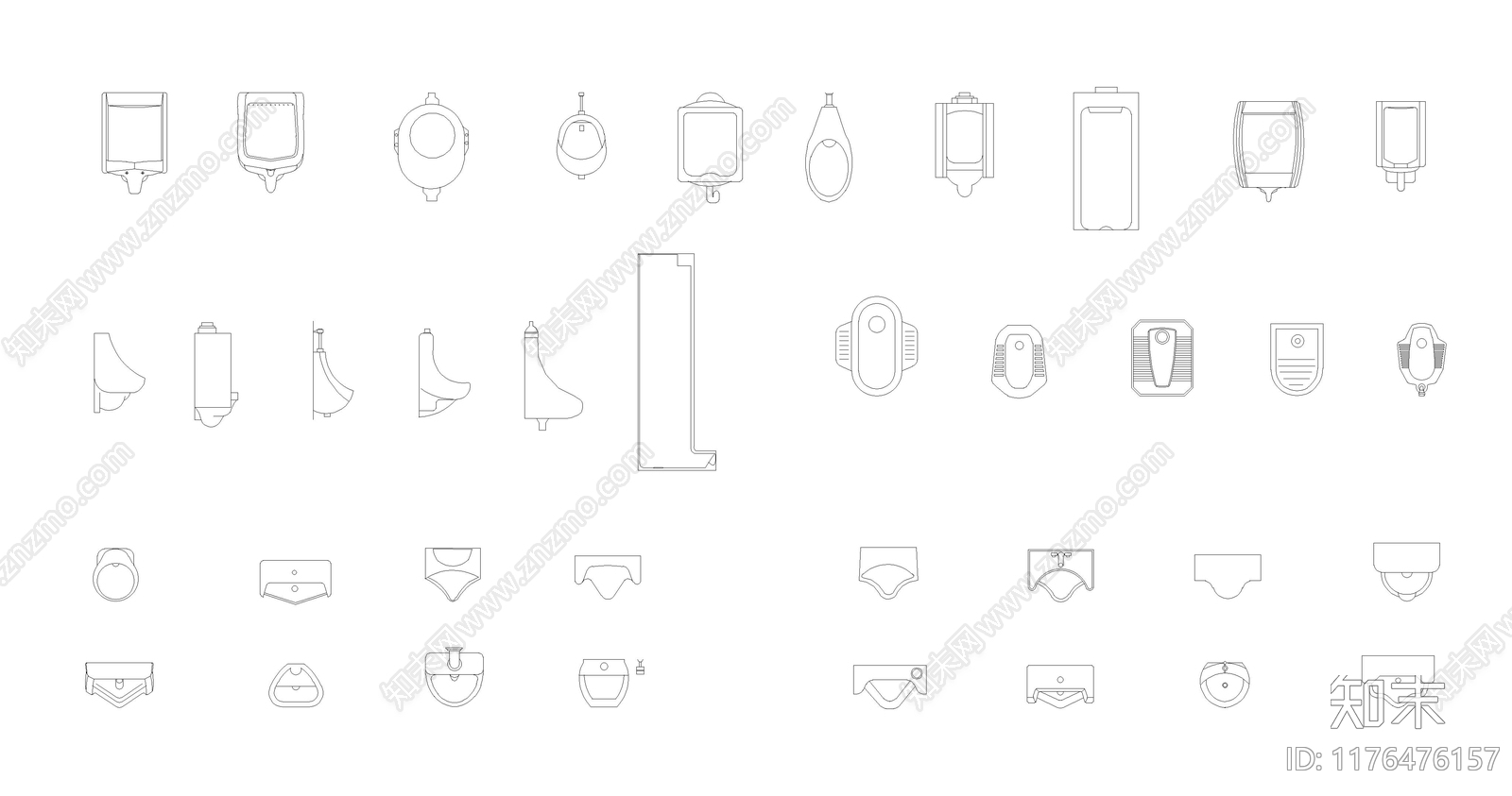 现代卫浴设施施工图下载【ID:1176476157】