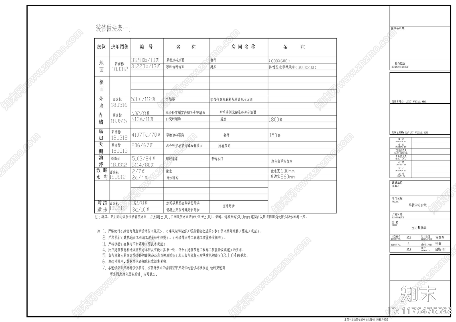 现代简约学校建筑cad施工图下载【ID:1176476598】