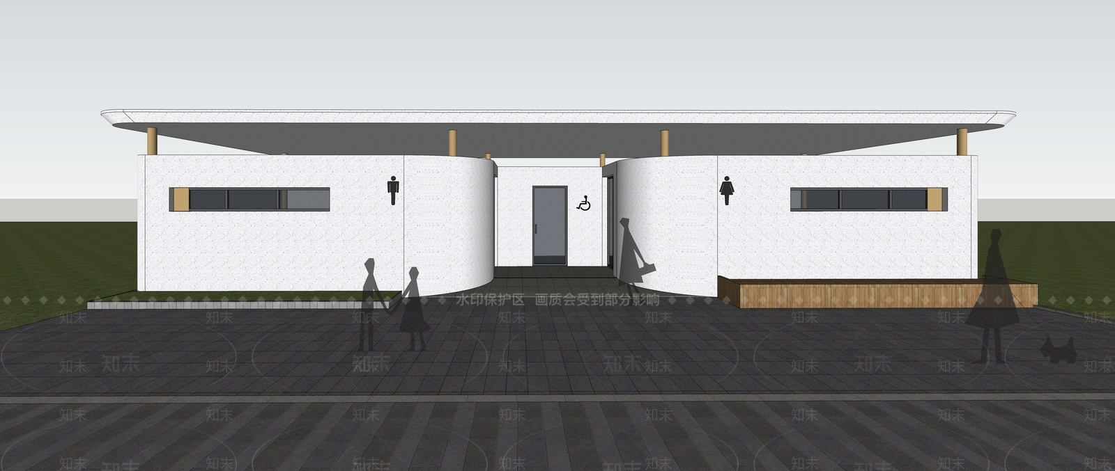现代小公建SU模型下载【ID:1176477979】