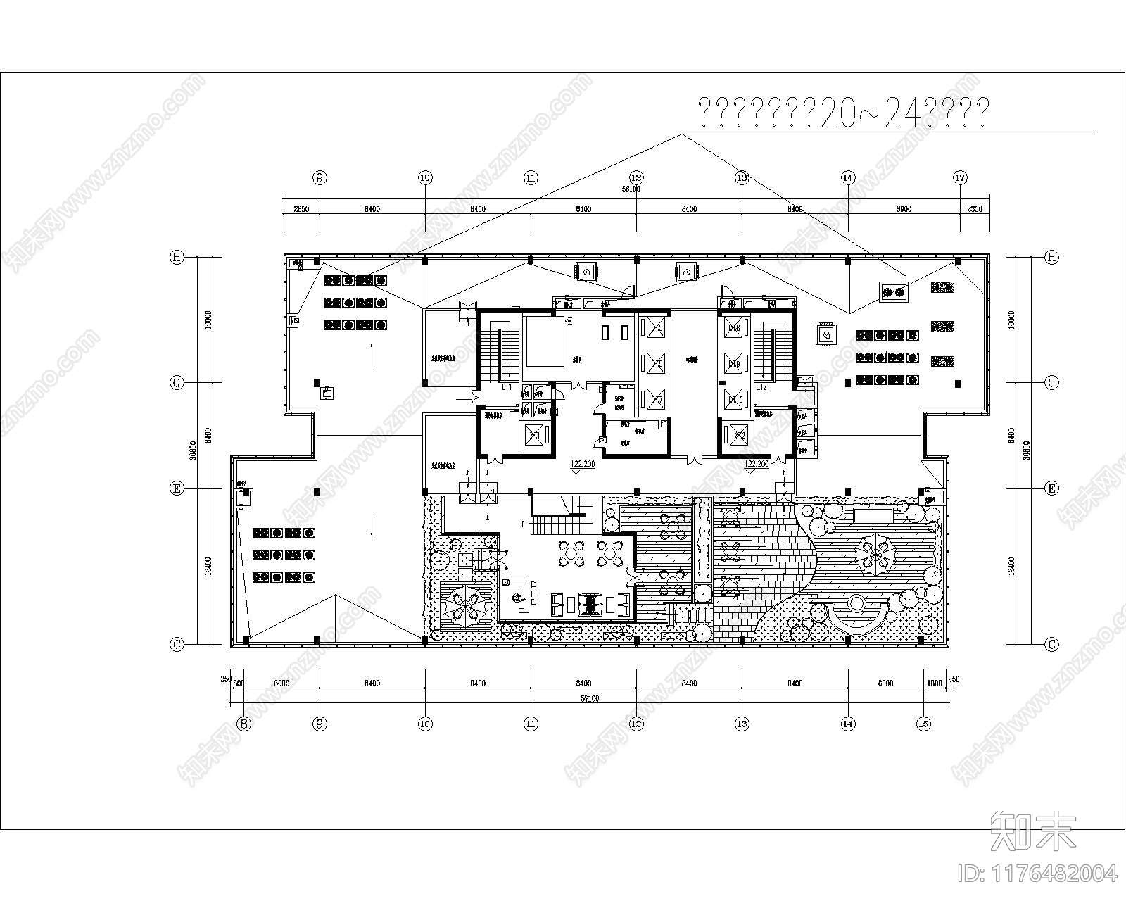 现代整体办公空间cad施工图下载【ID:1176482004】