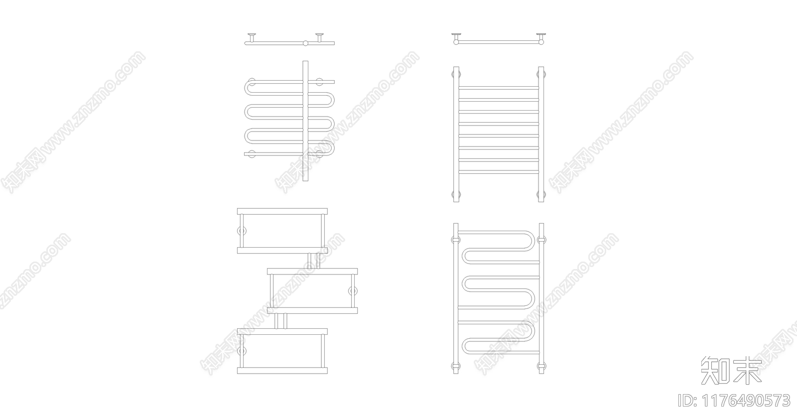 现代卫浴设施施工图下载【ID:1176490573】
