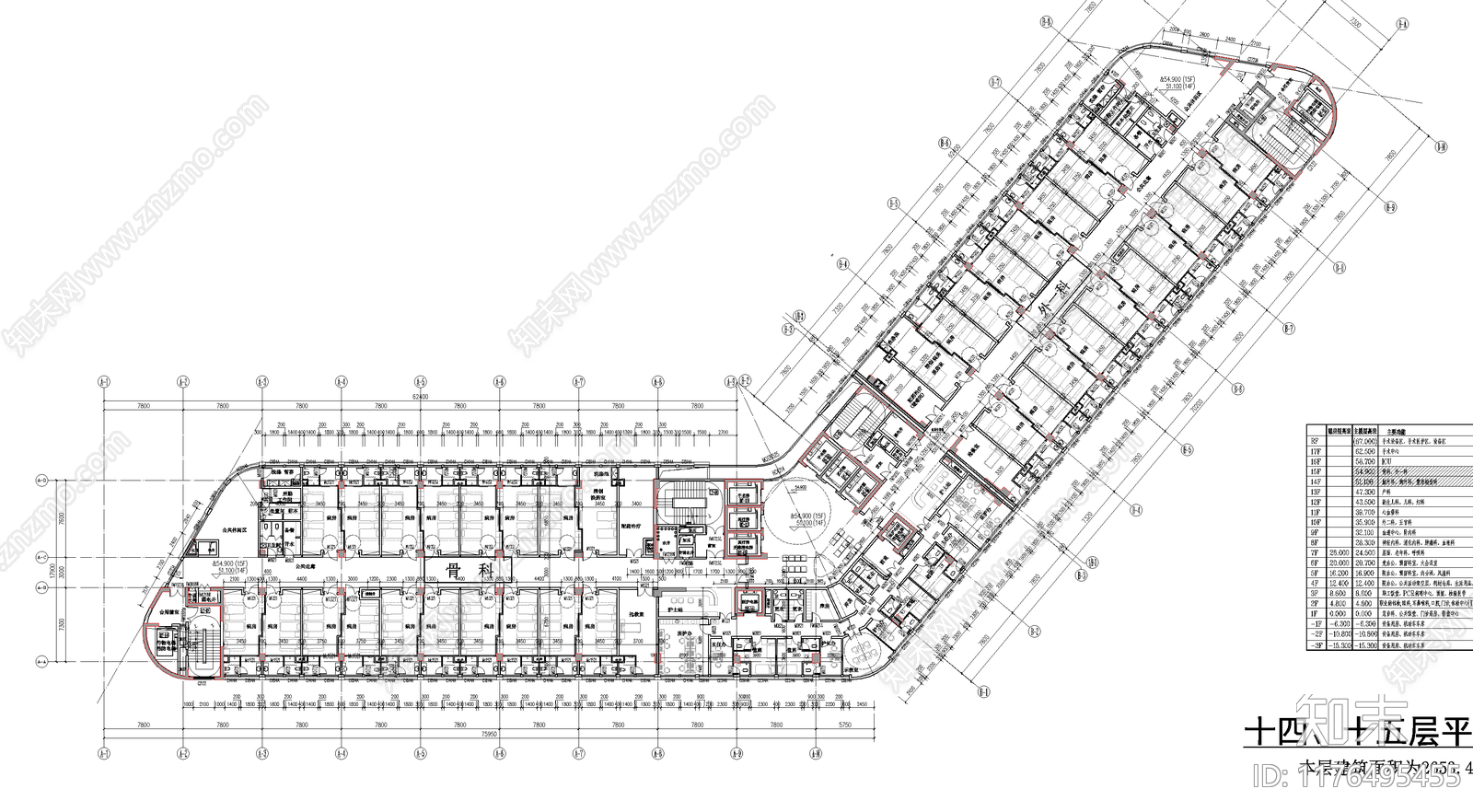 现代医院建筑施工图下载【ID:1176495455】