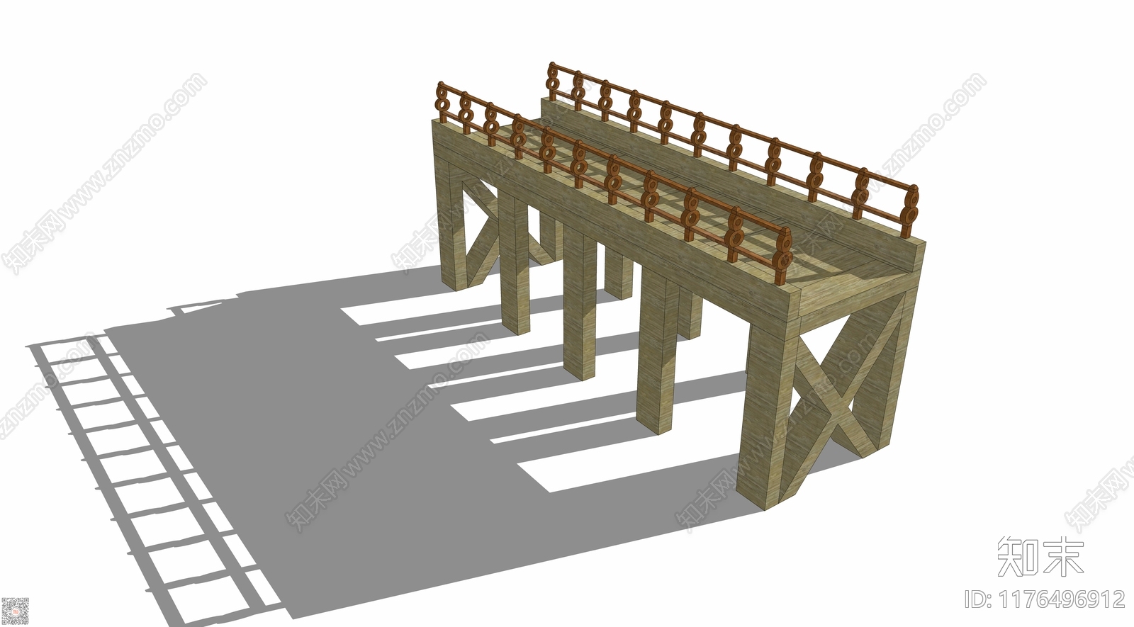 中式大桥SU模型下载【ID:1176496912】