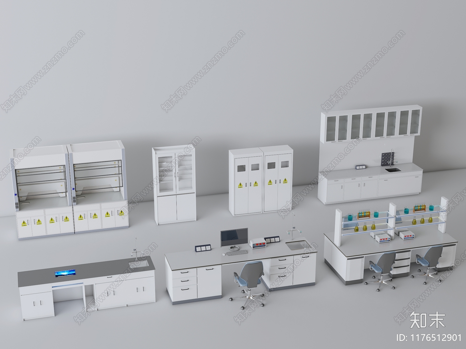 现代实验室3D模型下载【ID:1176512901】