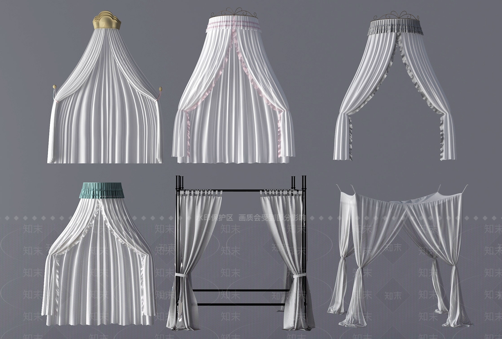 现代床品SU模型下载【ID:1176513640】