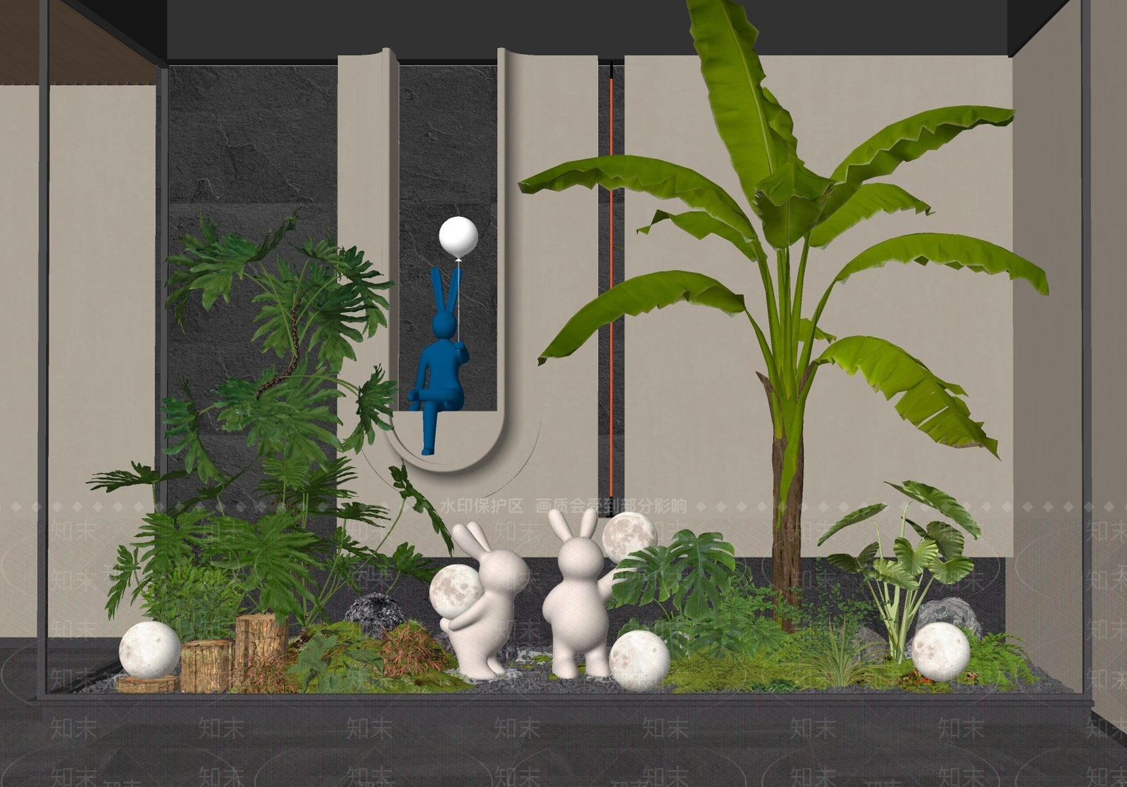 植物组合SU模型下载【ID:1176515512】