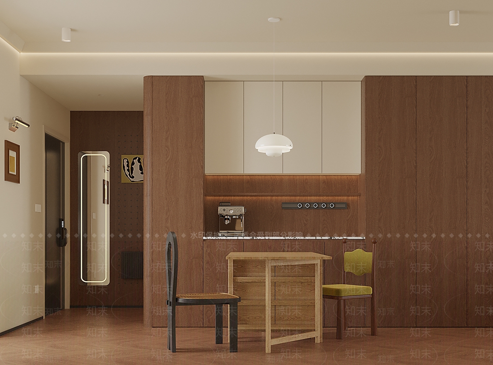 极简咖啡厅3D模型下载【ID:1214822939】