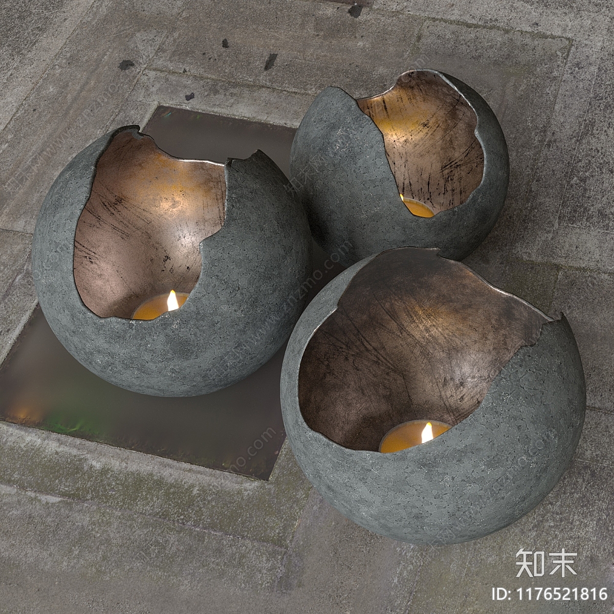 现代摆件组合3D模型下载【ID:1176521816】