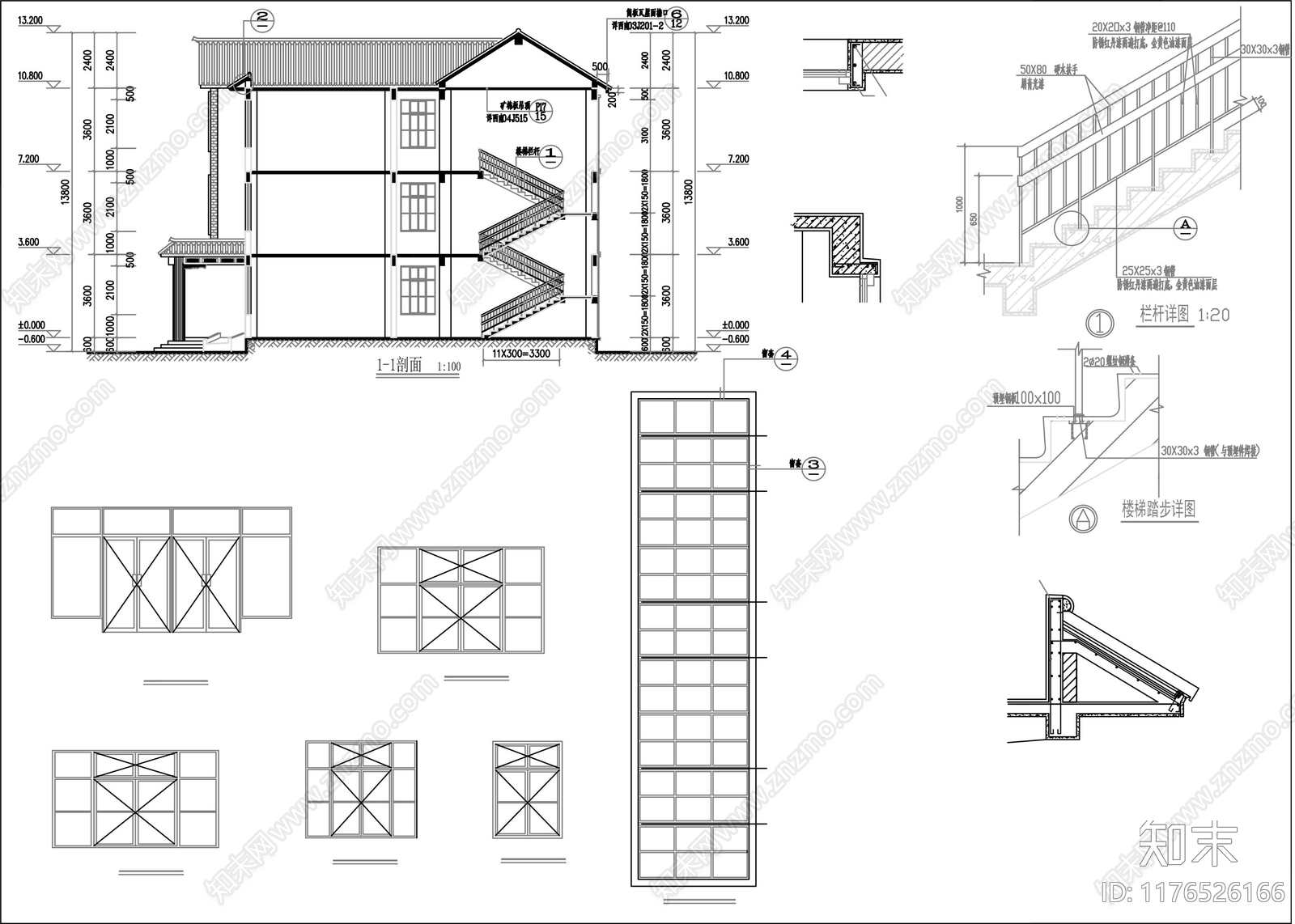 新中式其他文化建筑施工图下载【ID:1176526166】