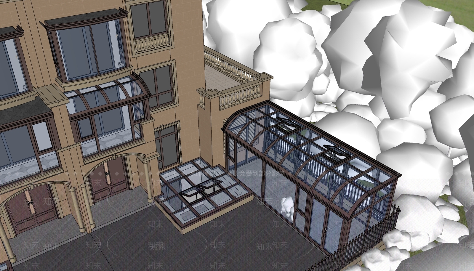 现代小公建SU模型下载【ID:1176527340】