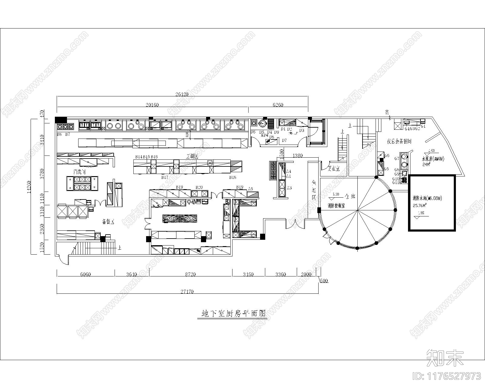 现代酒店施工图下载【ID:1176527973】