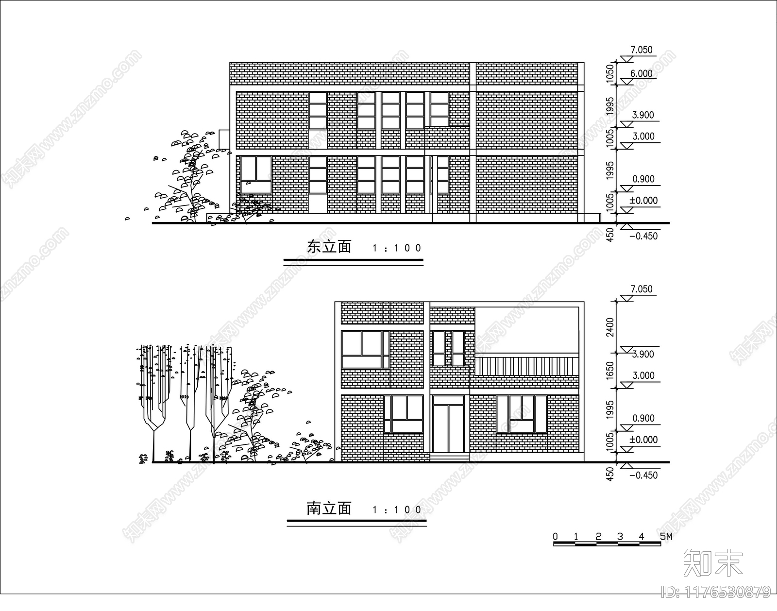 现代商业景观cad施工图下载【ID:1176530879】