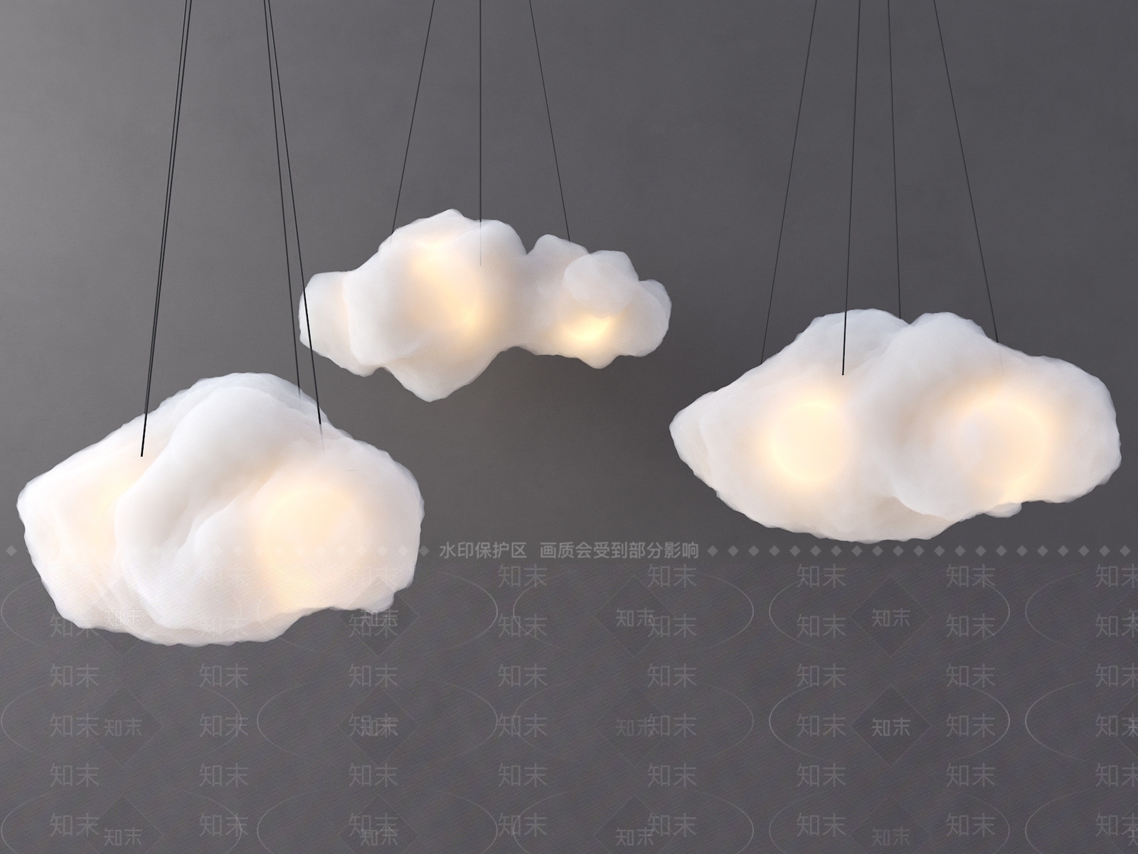 现代其他灯具3D模型下载【ID:1176534844】