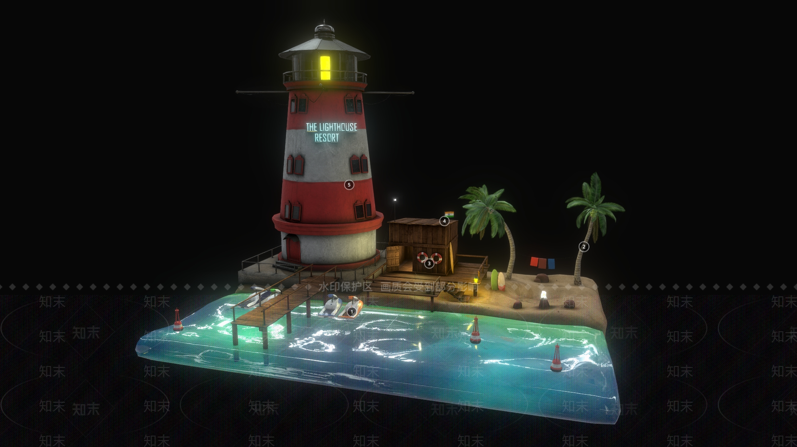 艺术风格建筑3D模型下载【ID:1176541239】
