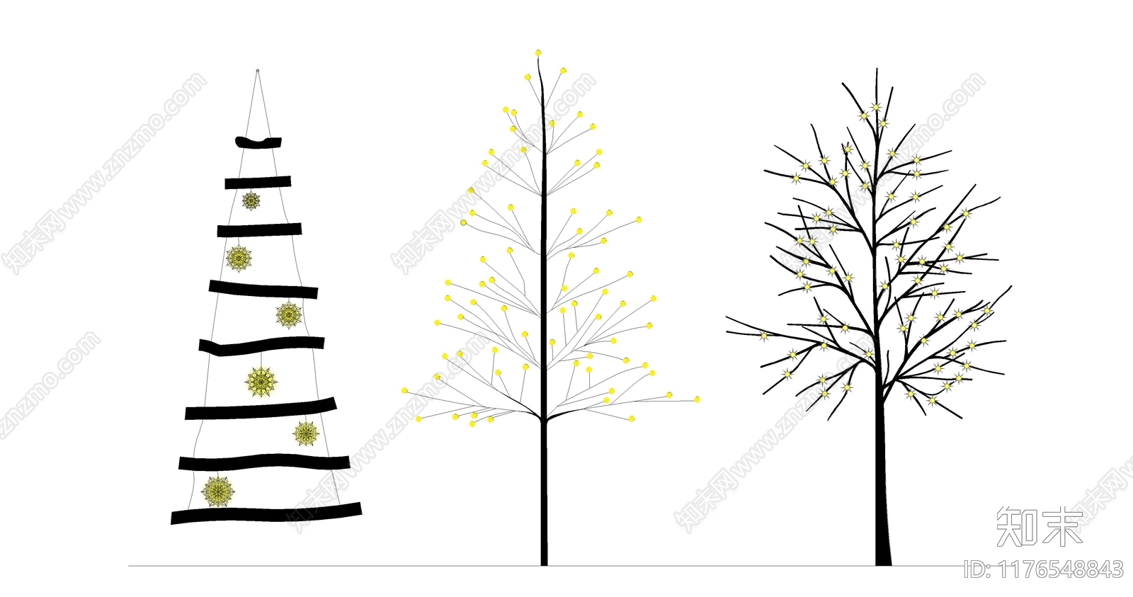 现代树施工图下载【ID:1176548843】