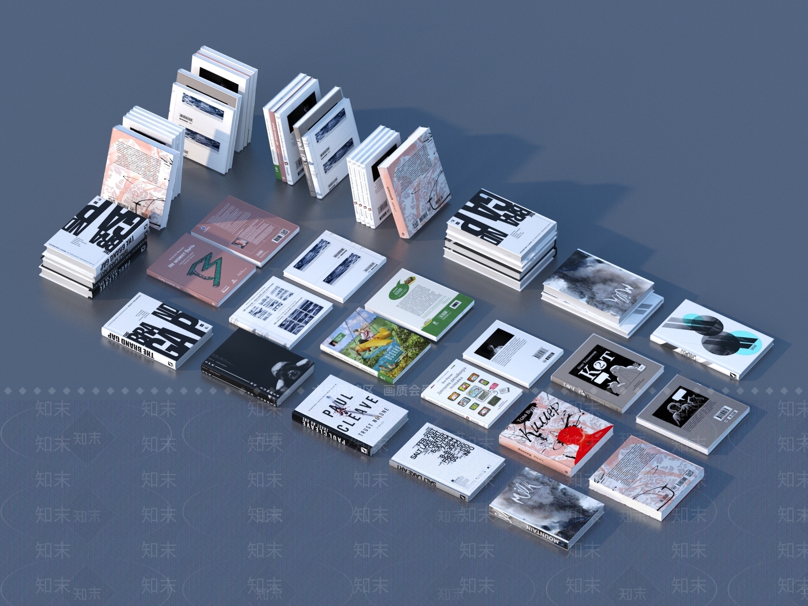 书籍3D模型下载【ID:1176551359】