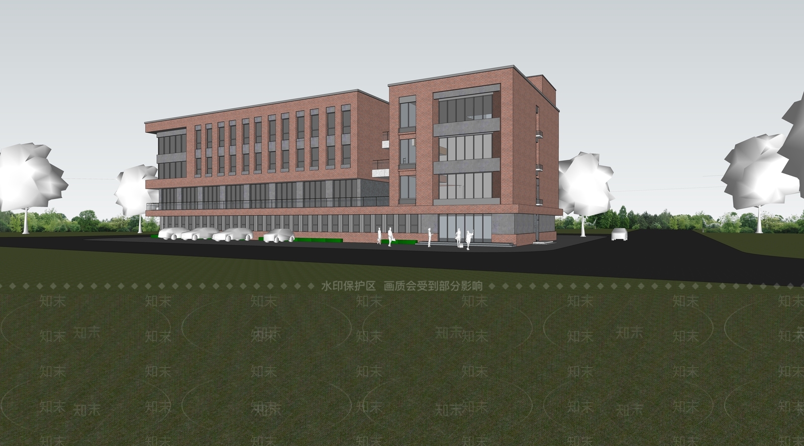 现代小公建SU模型下载【ID:1176557459】