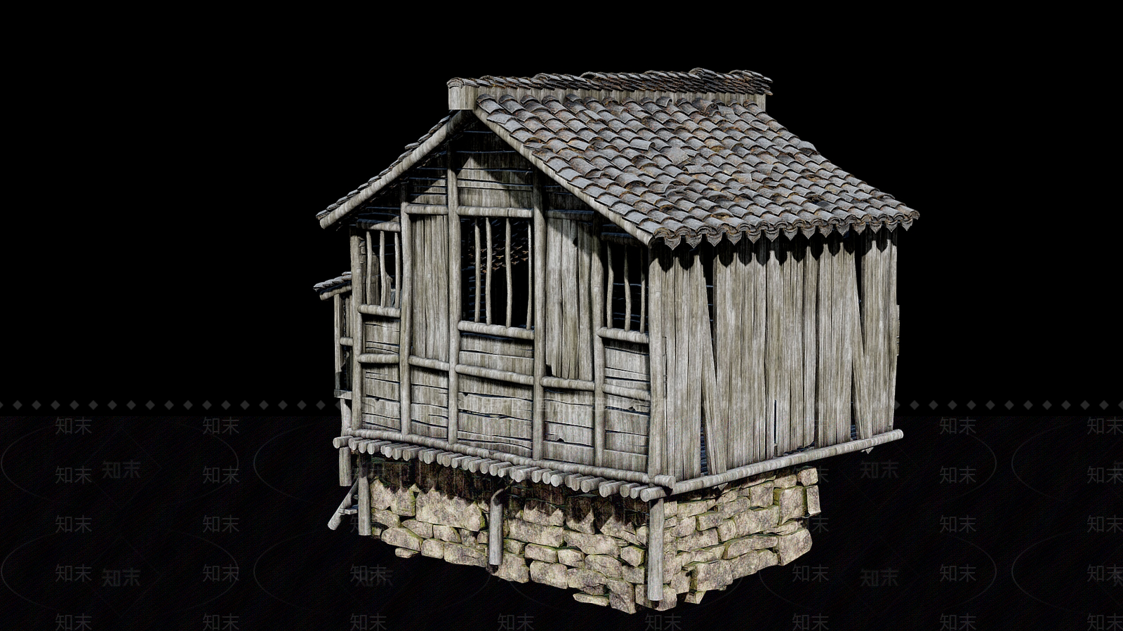 中式古建3D模型下载【ID:1176557627】