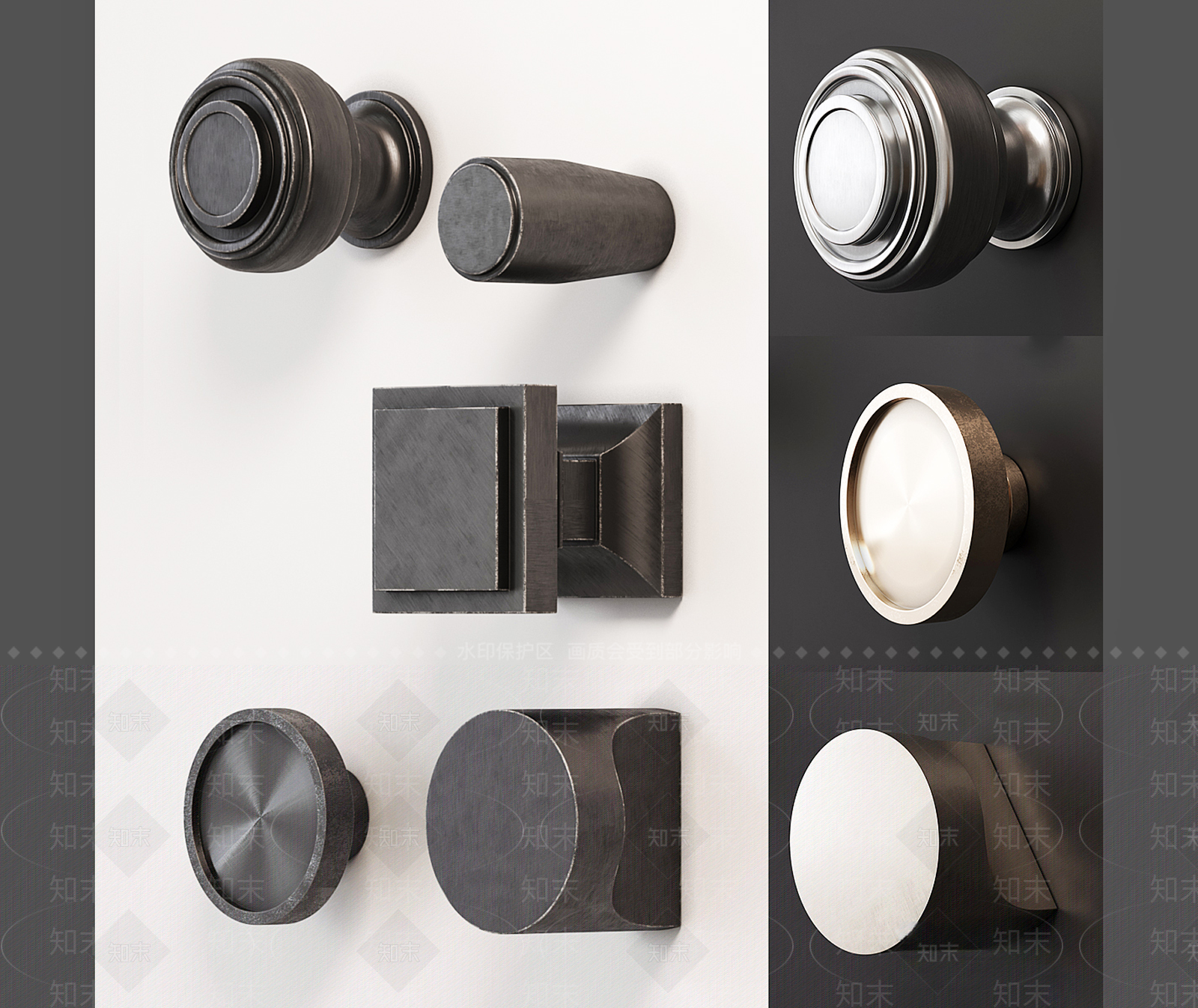 美式欧式拉手SU模型下载【ID:1176557914】