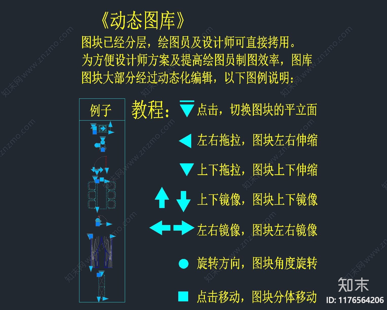 2024年最新CAD动态综合家具图库cad施工图下载【ID:1176564206】