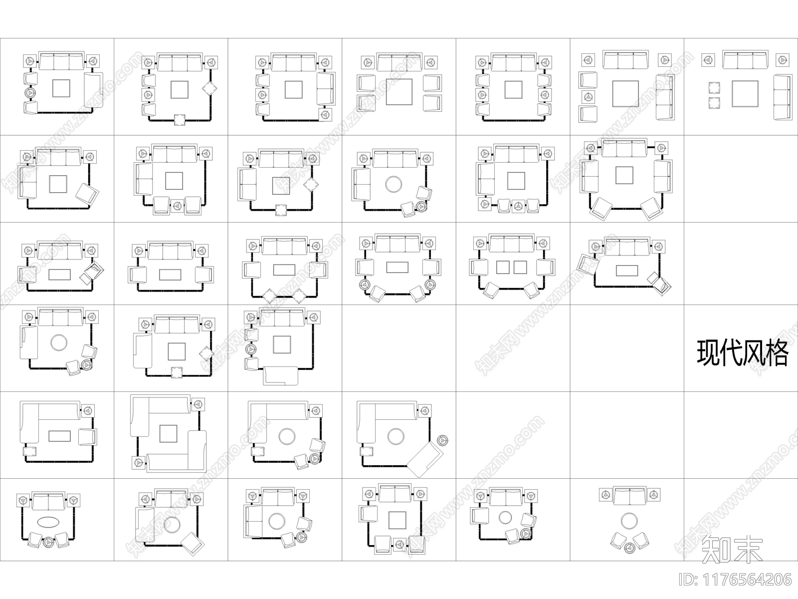 2024年最新CAD动态综合家具图库cad施工图下载【ID:1176564206】