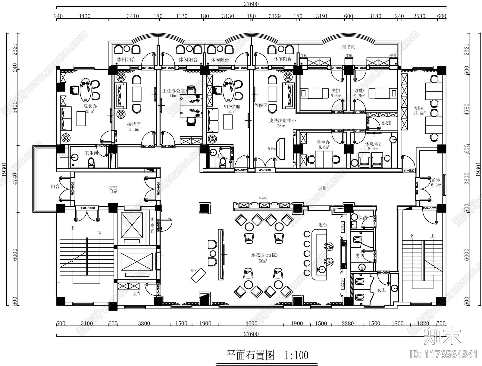 现代医院cad施工图下载【ID:1176564341】