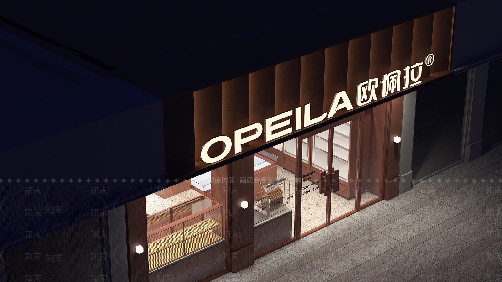 现代侘寂甜品面包店3D模型下载【ID:1176565315】