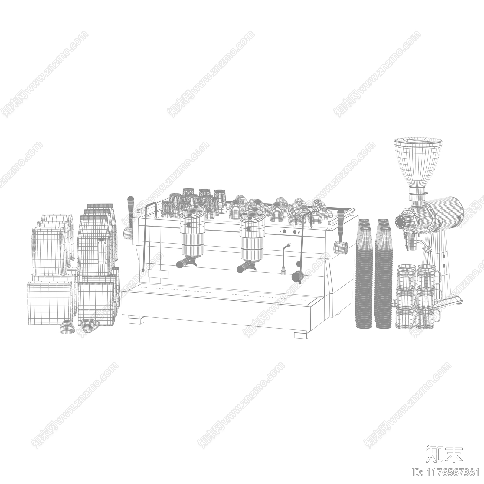 咖啡机3D模型下载【ID:1176567381】