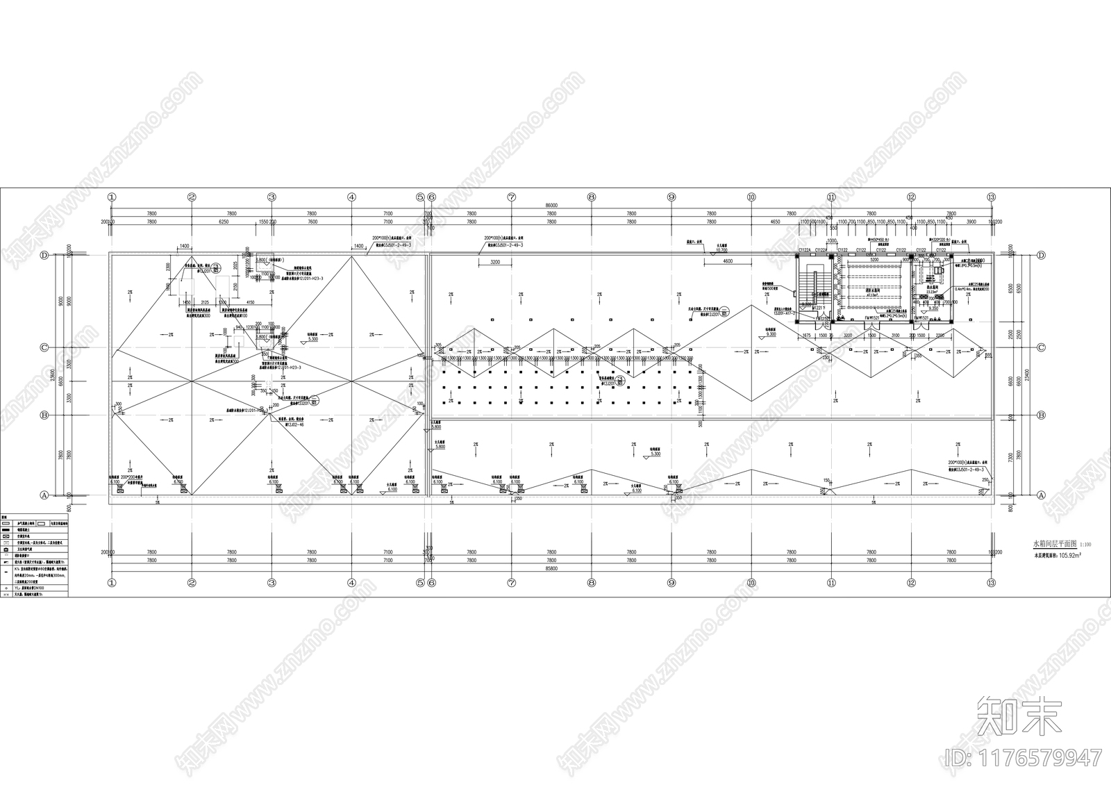 现代办公楼建筑cad施工图下载【ID:1176579947】