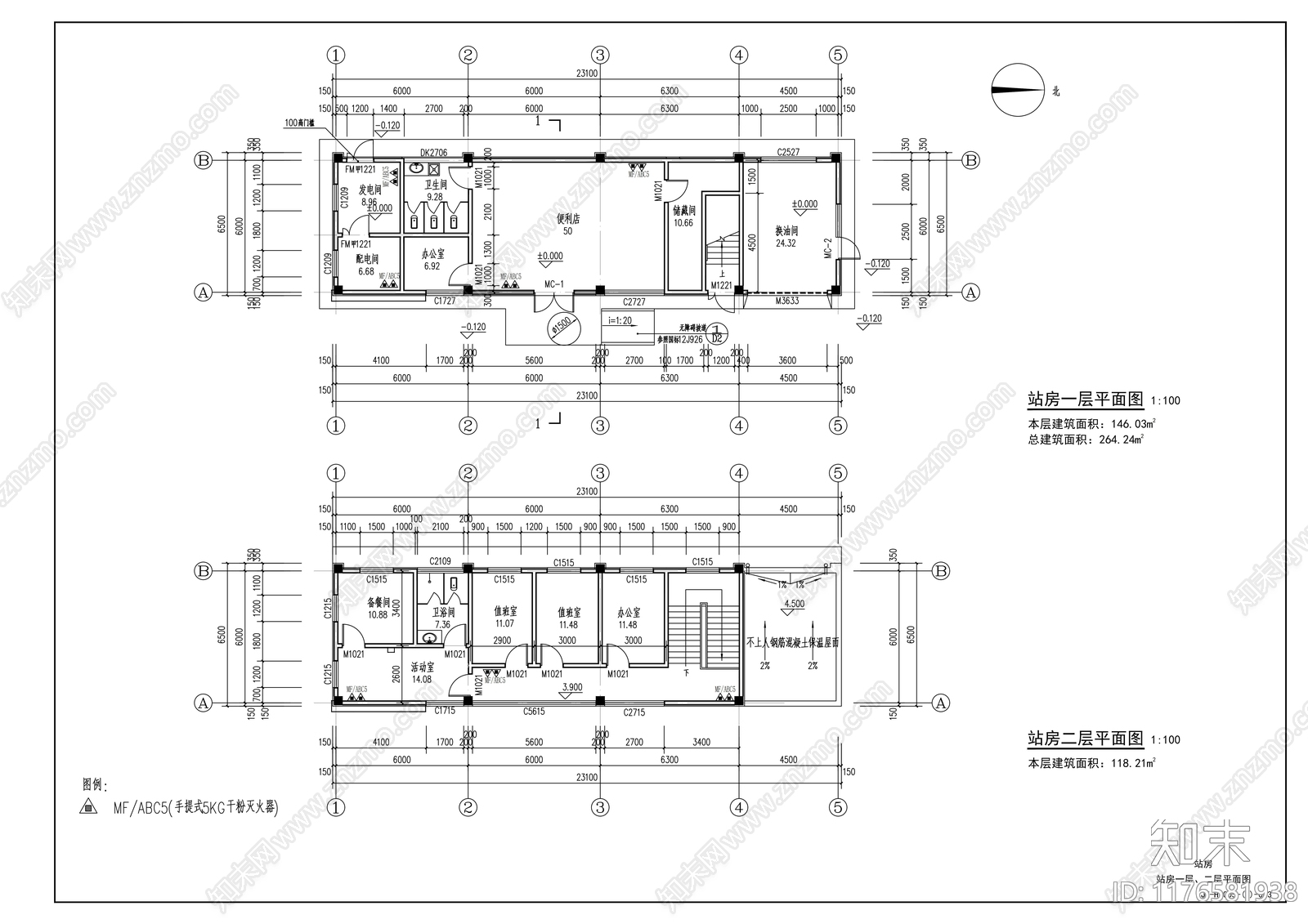 现代加油站cad施工图下载【ID:1176581938】