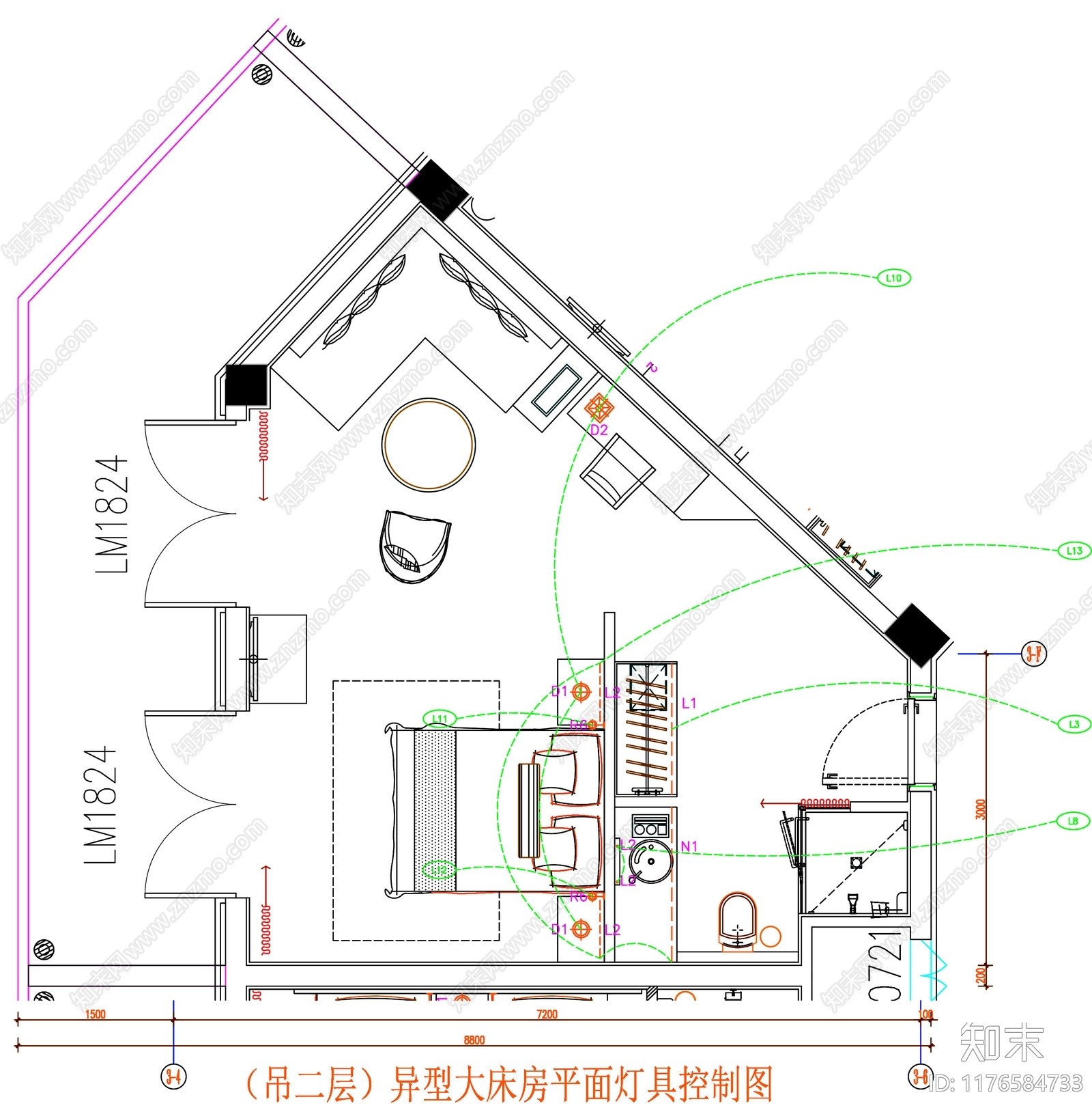 现代工装图库cad施工图下载【ID:1176584733】