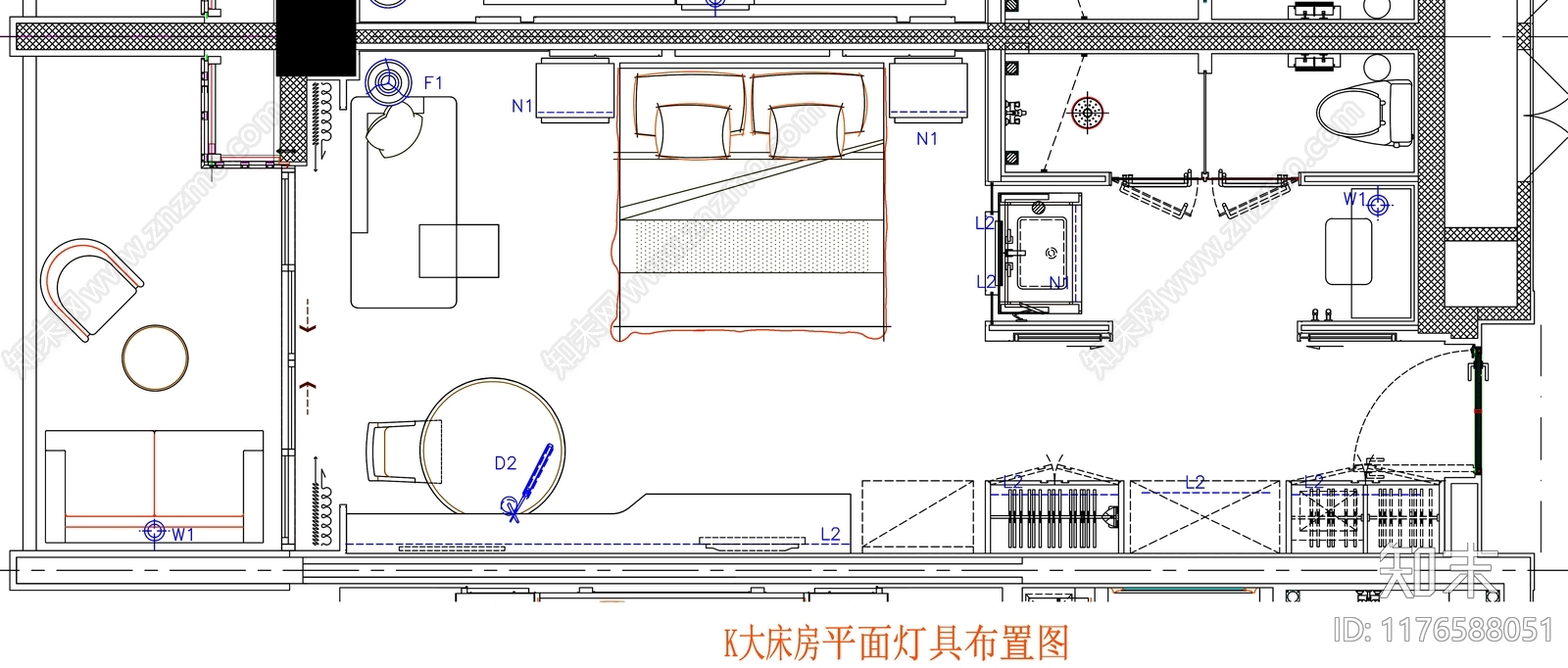 现代工装图库cad施工图下载【ID:1176588051】