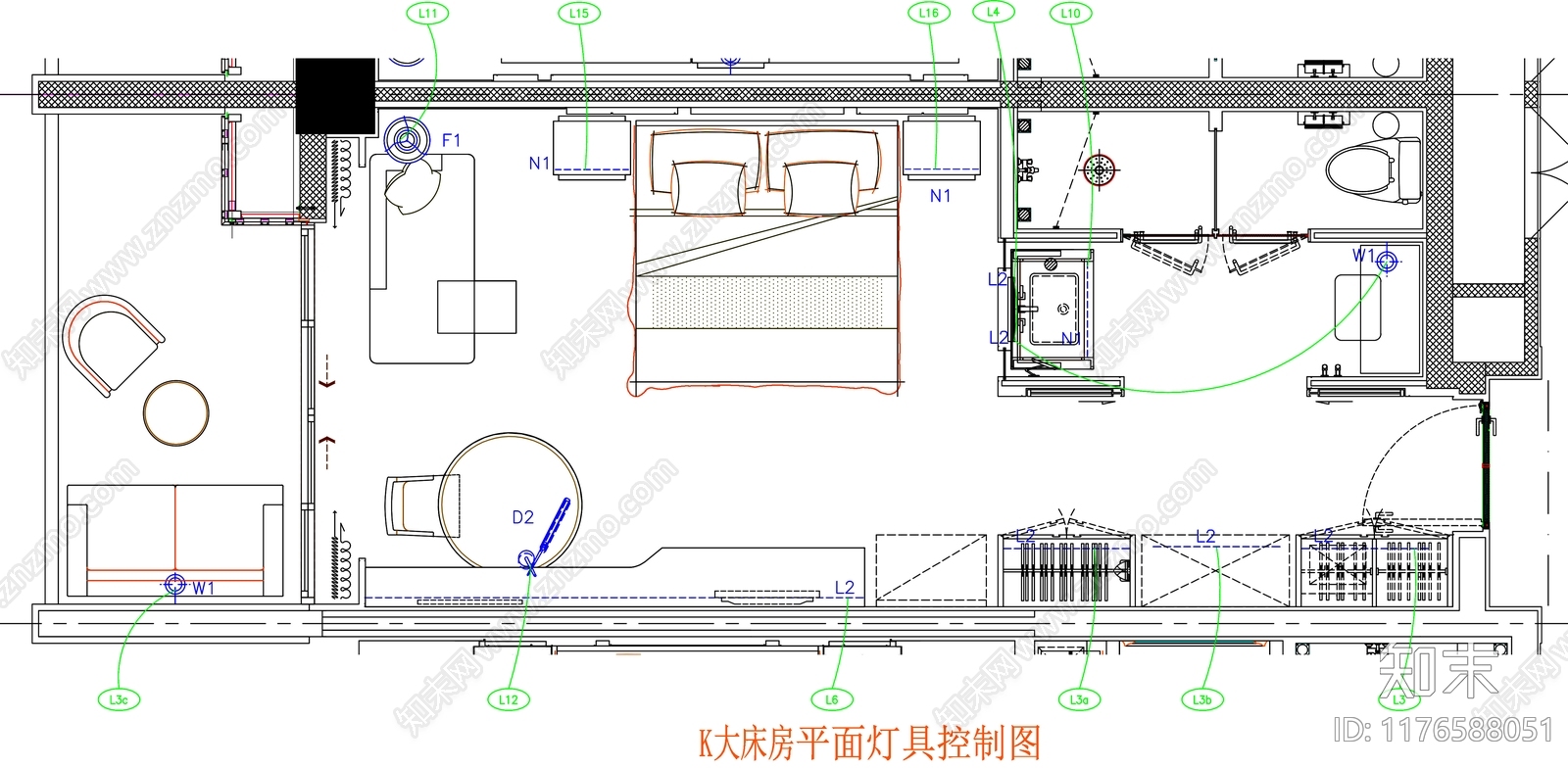 现代工装图库cad施工图下载【ID:1176588051】