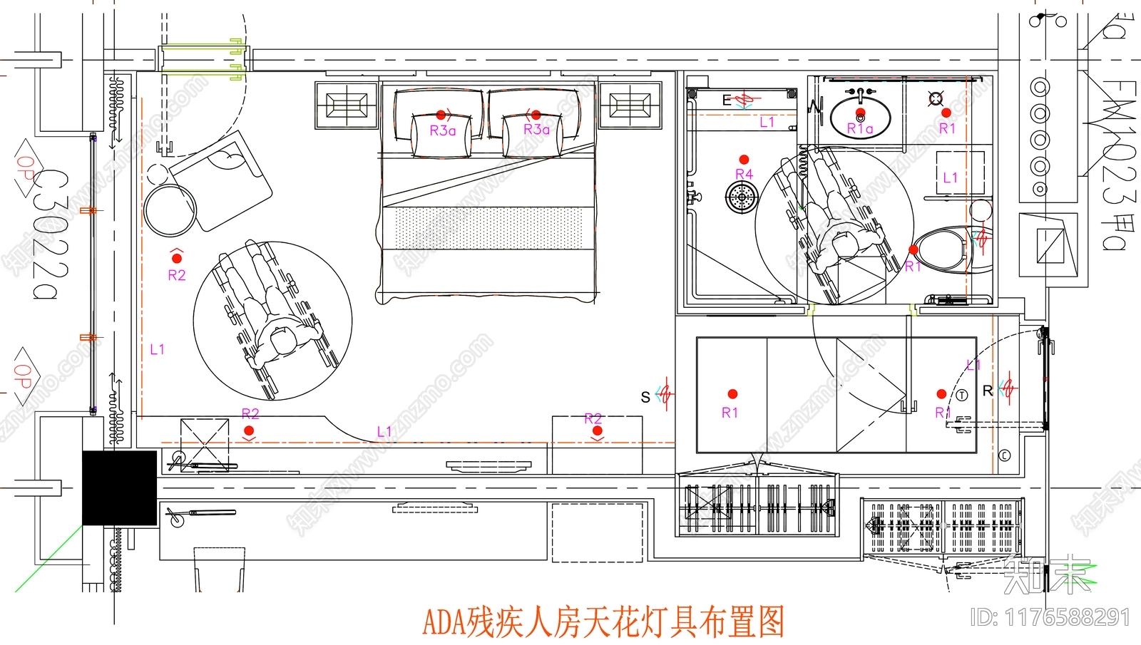 现代工装图库cad施工图下载【ID:1176588291】