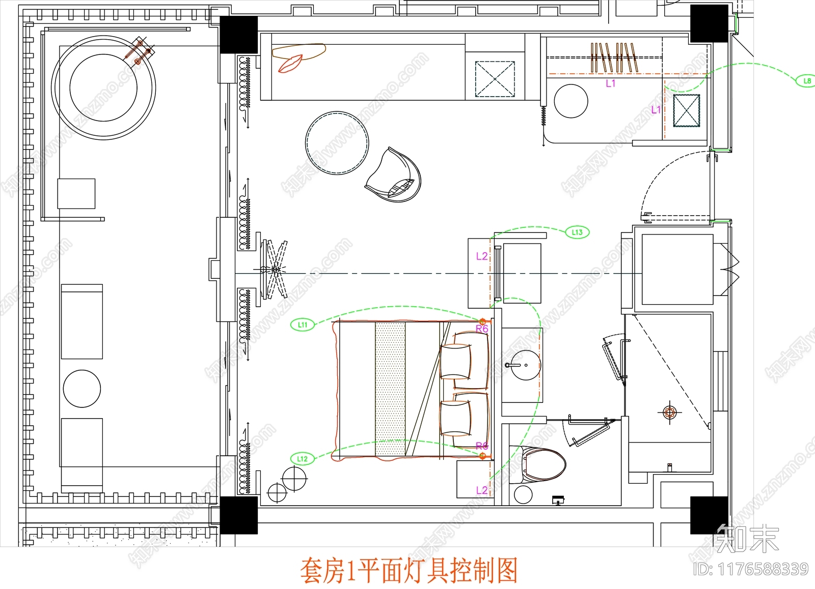 现代工装图库cad施工图下载【ID:1176588339】