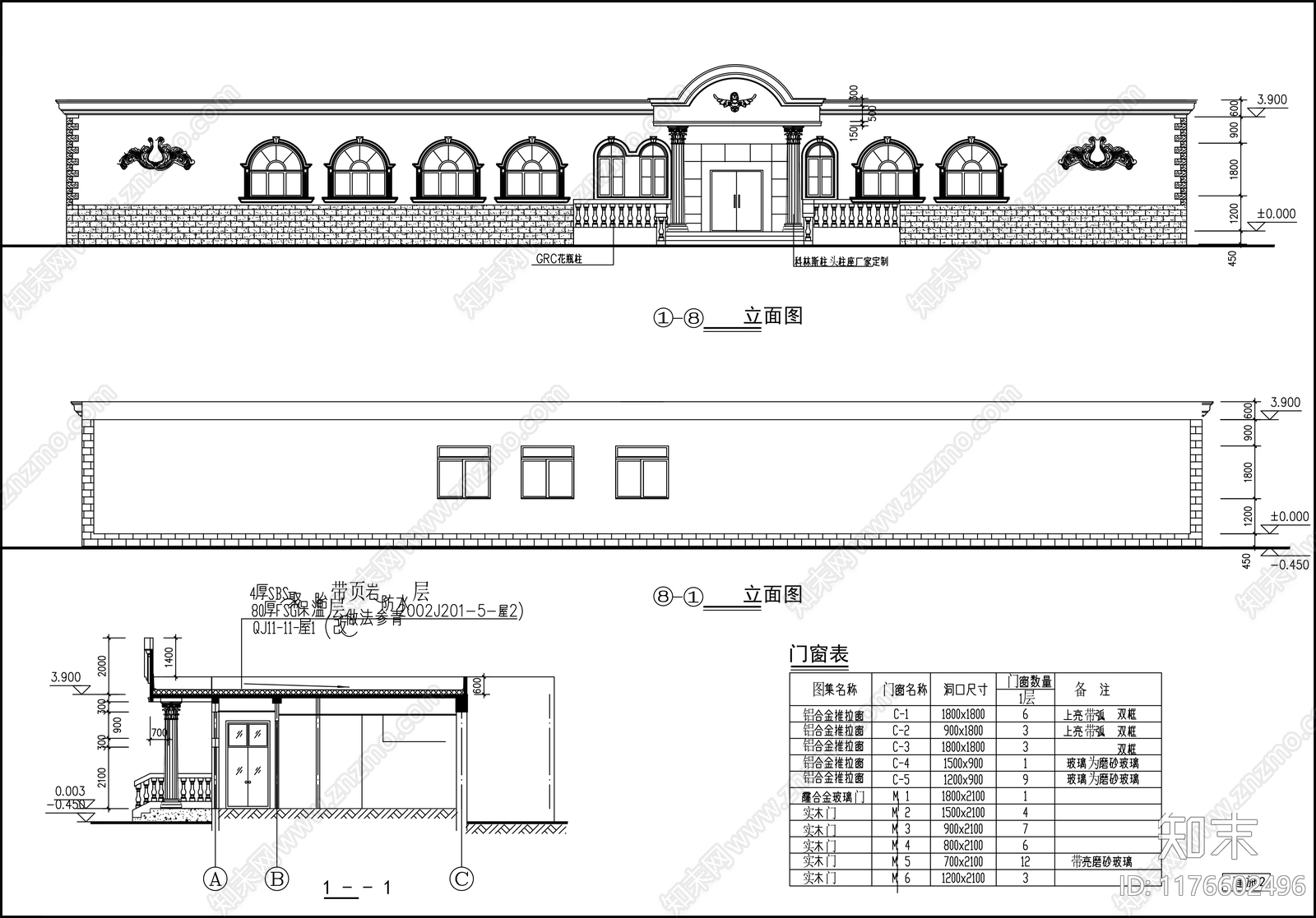 欧式洗浴中心施工图下载【ID:1176602496】